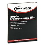 INNOVERA Copier Transparency Film Removable Sensing Stripe Letter Clear 100/Box