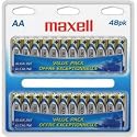 Maxell 723440 LR6 48CL AA Cell 48 Pack Clam Shell Battery
