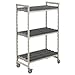 Cambro CPMU244875DRPKG Gray 3-Shelf Mobile Drying Rack
