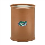 Kraftware Collegiate Collection Florida Logo Wastebasket With Brushed Chrome Mylar