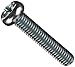 Steel Pan Head Machine Screw, Zinc Plated, Meets JIS B1111, #3 Phillips Drive, M6-1 Thread Size, 30 mm Length, Fully Threaded, Imported (Pack of 25)