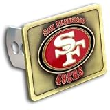 San Francisco 49ers Large Zinc Trailer Hitch Cover - NFL Football Fan Shop Sports Team Merchandise