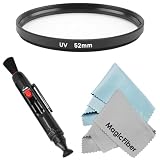 Essential Lens Accessory Kit For 52MM DSLR Camera - Includes: UV Filter + Lens Cleaning Pen + 2 Premium MagicFiber Microfiber Cleaning Cloths (PENTAX, NIKON D40 D40X D60 D80 D90 D3000 D3100 D5000 D5100)