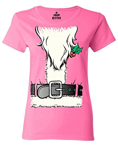 Shop4Ever Christmas Santa Costume Women's T-Shirt Xmas Shirts