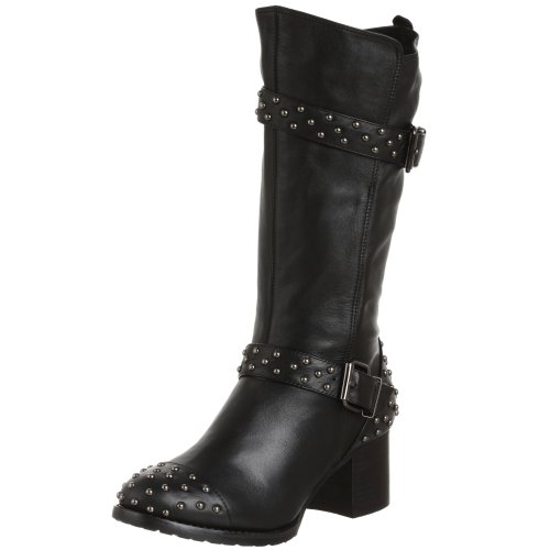 ALL BLACK Women's Rough & Ready Studded Biker Boot