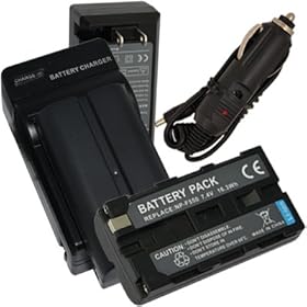 Charger + 2 Battery for Sony Handycam DCR-VX1000 NP-F570 CCD-TRV58 CCD-TRV615 CCD-TRV62 CCD-TRV66 CCD-TRV67 CCD-TRV68 + Car Plug