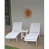 IMAGE OF Eagle One Avalon Chaise Lounge - No Wheels - White