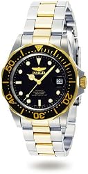 Two Tone Stainless Steel Pro Diver Black Dial Automatic