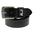 Armani Jeans black leather belt