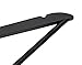 Florida Brands 48 Pack Solid Black Wood Suit Hangers | Standard Size Suit Hangers with Non Slip Bar and Precisely Cut Notches| Polished Chrome Hook |Durable Wooden Hangers
