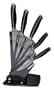 Pradel Excellence I7406 Bloc �ventail de 5 Couteaux Cuisine: Couteau de Cuisine + Couteau Office + Couteau Chef + Couteau � D�couper + Couteau � Pain