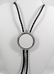 Silver Dollar Holder Bolo Tie