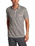 7 For All Mankind Men's Printed Slub Polo