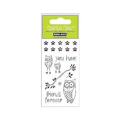 You Hoo Owls Sparkle Clear Stamps (Hero Arts) CL178