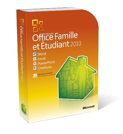 Microsoft  Office Home and Student 2010, DVD, 32/64 bit, FR