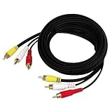 Arista 58-226 12 Foot Stereo Audio / Composite Video Cable