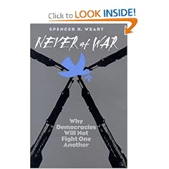 Never at War, Why Democracies Will Not Fight One Another