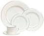 Lenox Tribeca Platinum-Banded Bone China 5-Piece Place Setting, Service for 1