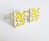 Men's Harry Potter Marauders Map Upcycled LEGO Cufflinks Jewelry