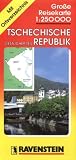 Western Czech Republic Road Map with Separate Index 1:250,000