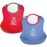 BabyBj�rn Soft Bib 2 Pack - Red/Blue
