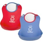 BABYBJÖRN Soft Bib 2 Pack - Red/Blue