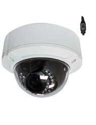 Photography: Professional 1/3" SONY SUPER HAD II CCD Outdoor IR dome security camera, 700 TV lines, 30 IR Leds, 65 feet IR Range, 2.8~12mm Manual Varifocal Lens. WDR (Wide Dynamic Range). OSD Menu. Low Illumination 0 Lux (with IR LED on). Water proof - GW Security