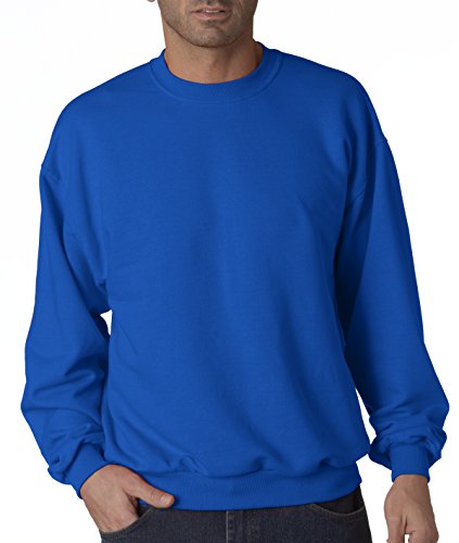 Jerzees Men's 562MR Crew Neck Sweatshirt, Royal , Large