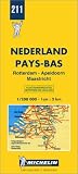 Michelin Rotterdam/Apeldoorn/Maastricht, Netherlands Map No. 211 (Michelin Maps & Atlases)