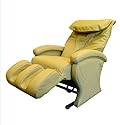 Body Relaxer HX-3000 Luxury Shiatsu Massage Lounger with Memory Foam, Cashew Leather