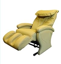 Body Relaxer HX-3000 Luxury Shiatsu Massage Lounger with Memory Foam, Cashew Leather