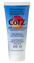 Fallene Cotz 20% Zinc Oxide Vanishing Formula, SPF 35, 3.5 Ounce