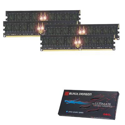 GEIL 8 GB DDR2-RAM PC800 CL5 4x2GB KIT Black Dragon