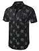 URBANCREWS Mens Hipster Hip Hop Lightweight Button Down Shirts- Various Prints