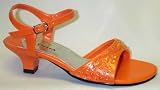 CLEARANCE New Orange Beaded & Sequined Sandals