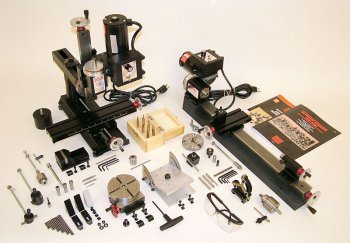 Ultimate shop package, inch w/ deluxe 4400 lathe, 2000 mill and accessories
