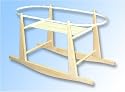 Rocking Moses Basket Stand Natural