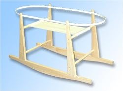 Rocking Moses Basket Stand Natural