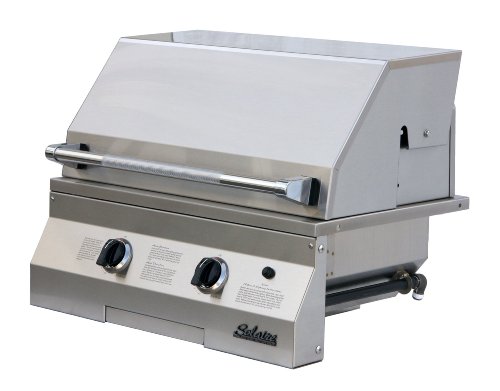 Solaire 27-Inch Basic Infrared Propane Built-In Grill 2-IR Burners, Stainless Steel