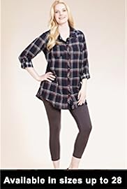 Plus Pure Cotton Double Face Checked Tunic