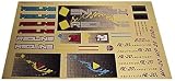 REDLINE 1986 Squares Yellow Classic, Vintage Decal Set 129709