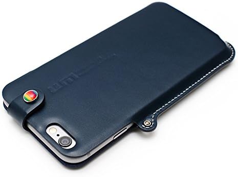 LIM's Premium Genuine Leather Edition Bar Type Pouch Case [Navy] for Apple iPhone 6 (4.7")