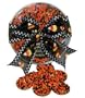 Halloween Themed Chocolate Discs Covered With Non-Pariels