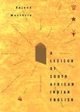 A lexicon of South African Indian English