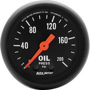 Auto Meter 2605 Z-Series 2'' Oil Pressure Gauge