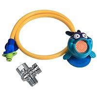 Rinse Ace 3801 My Own Shower Children's Showerhead with 3-Foot Quick-Connect/Detachable Hose and Blowfish Character