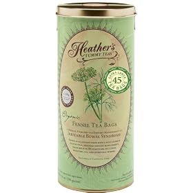 Fennel Tea Bags ~ Heather's Tummy Teas Organic Fennel Teabags (45 Jumbo Teabags) by