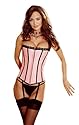 Dreamgirl Women's Fully Reversible Corset, Pink/Black, 38
