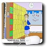 Londons Times Famous People Places Books Cartoons - REAL REAL DUMB - Mouse Pads