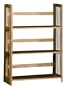 Homelegance Stackable Foldable Bookshelf, Natural Finish